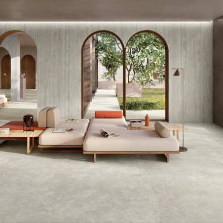 Dlažba imitácia kameňa ELYSIAN TRAVERTINO MISTY EY 11 60x60 - matný povrch R10 Mirage