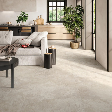 Dlažba imitácia kameňa ELYSIAN TRAVERTINO LIGHT CROSS EY 13 60x120 - matný povrch R10 Mirage