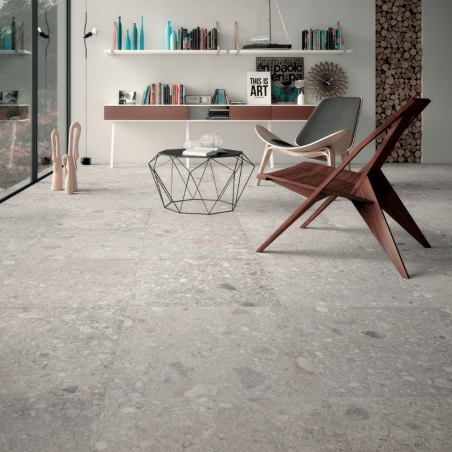 Dlažba imitácia mramoru NORR VIT RR 01 120x120 - matný povrch R10 Mirage
