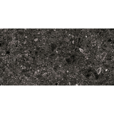 Dlažba imitácia mramoru NORR SVART RR 03 60x120 - matný povrch R10 Mirage