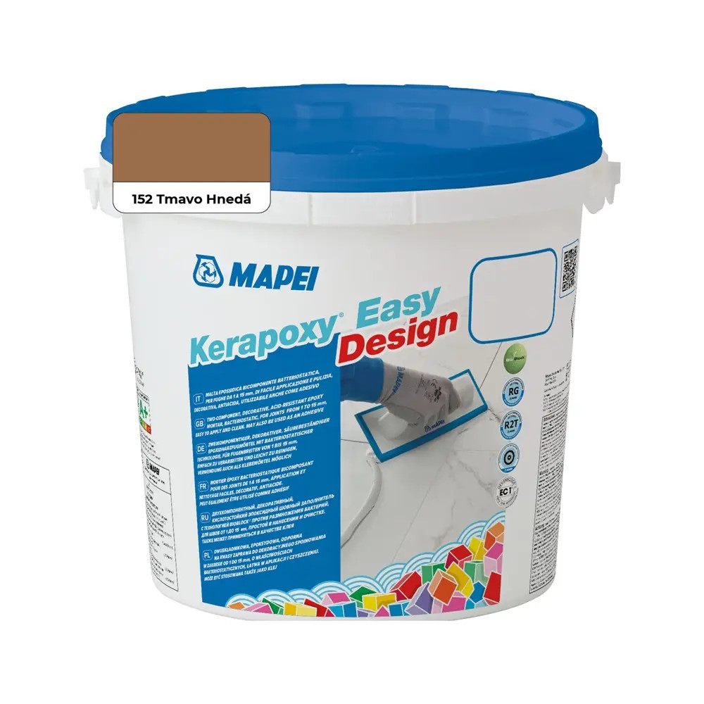 Epoxidová škárovacia hmota MAPEI KERAPOXY EASY DESIGN 152 - TMAVO HNEDÁ 3KG