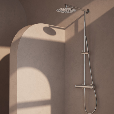 COOL termostatický sprchový set s nastaviteľnou výškou tyče | 90 425 900 TLC prevedenie (785-1270 mm)