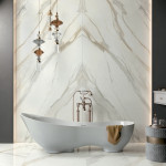 Dlažba imitácia mramoru JEWELS 2.0 CALACATTA GOLD CP 02 60x120 - leštený povrch Mirage