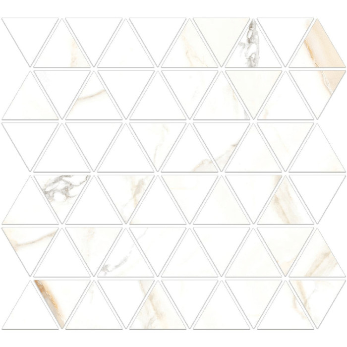 VALENCIA 30x30 - saténová mozaika trojuholník