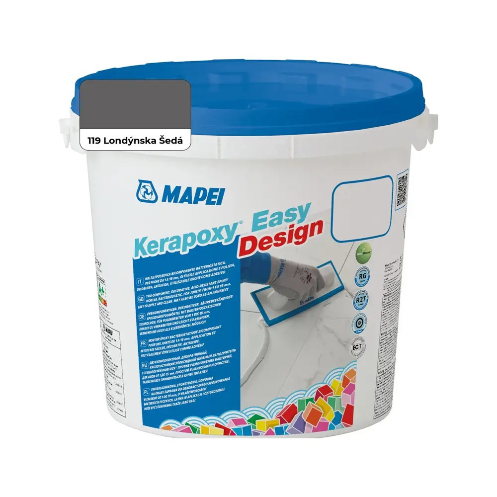 Epoxidová škárovacia hmota MAPEI KERAPOXY EASY DESIGN 119 - LONDÝNSKA ŠEDÁ 3KG