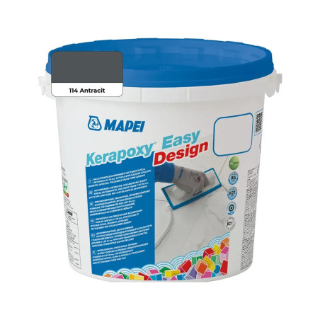 Epoxidová škárovacia hmota MAPEI KERAPOXY EASY DESIGN 114 - ANTRACIT 3KG