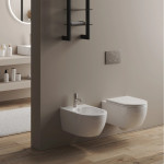 LIKE závesné WC so sedátkom a funkciou Eco Clean v kúpeľni