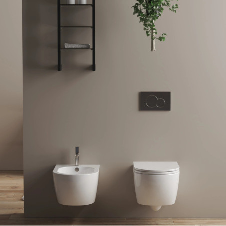 LIKE závesné WC so sedátkom a funkciou Eco Clean v kúpeľni