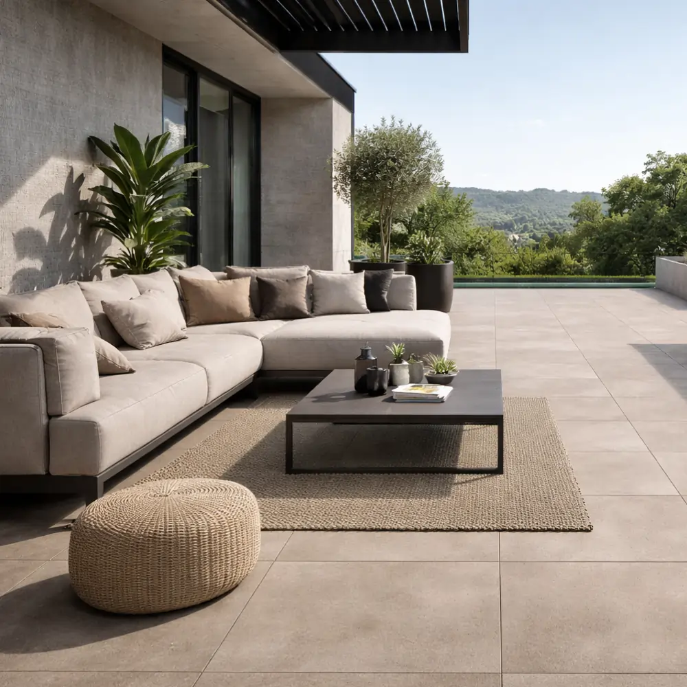 Energieker Concept Greige ako dlažba na terase