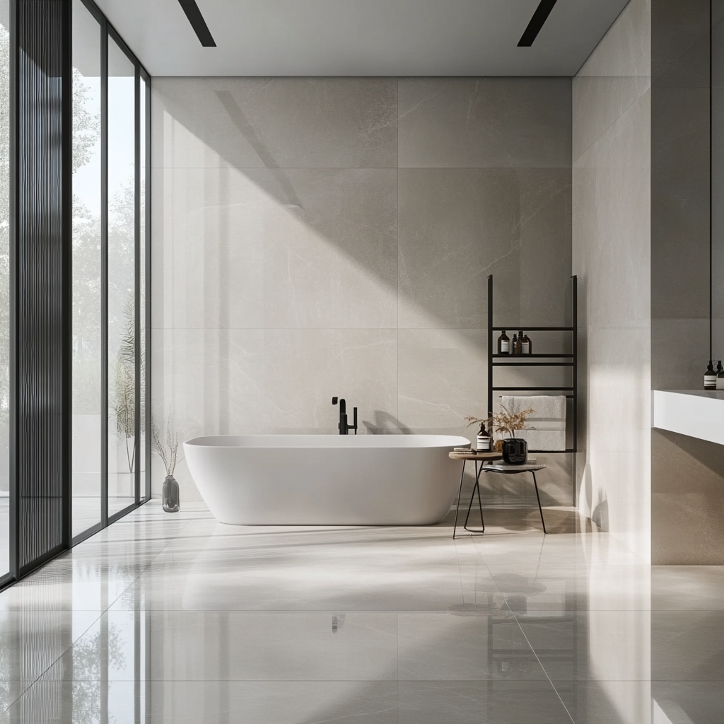 Dlažba 60x120 v kúpeľni