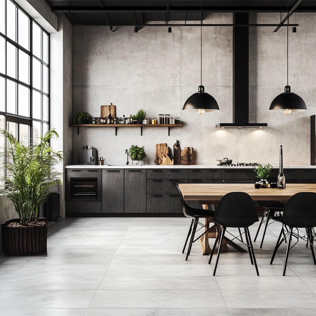 Dlažba 60x120 s efektom betónu v bielej farbe