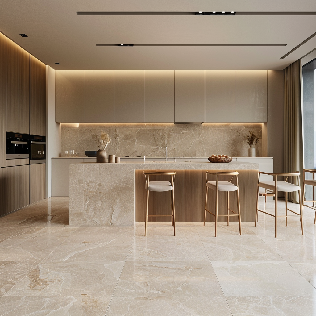 Dlažba imitácia kameňa v béžovej farbe