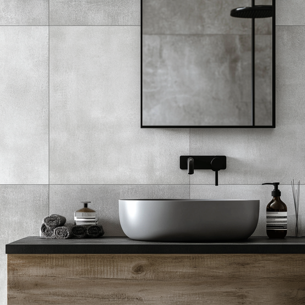 Veľkoformátový obklad do kúpeľne