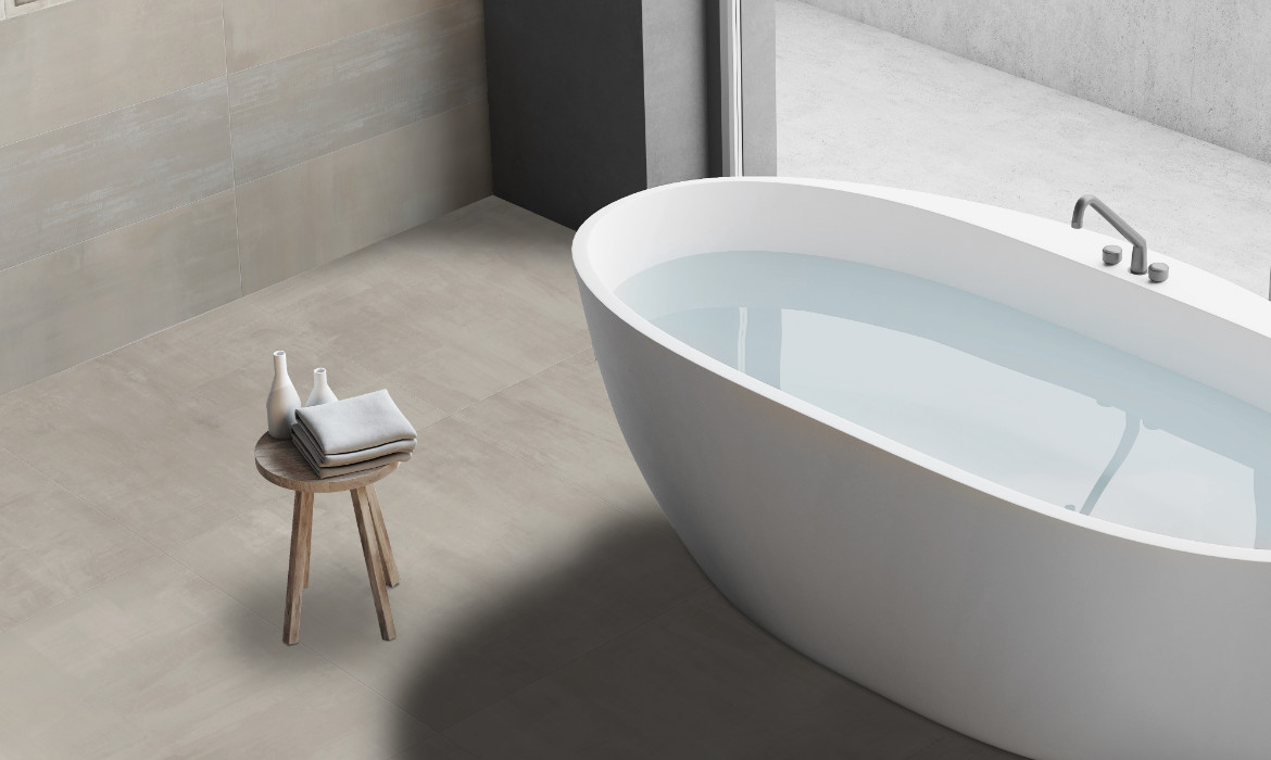 Moderná dlažba Concept od Energieker s decentnou imitáciou betónu